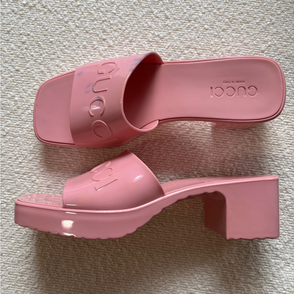 Gucci Pink Mules